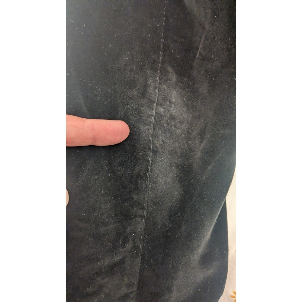 Banana Republic Blazer 42R Black Velvet Tailored Slim Fit Smoking Lounge Jacket - Picture 12 of 12